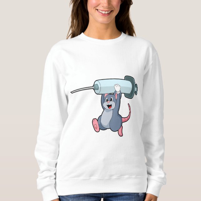 Mus som sjuksköterska med Syringe.PNG T Shirt (Framsida)