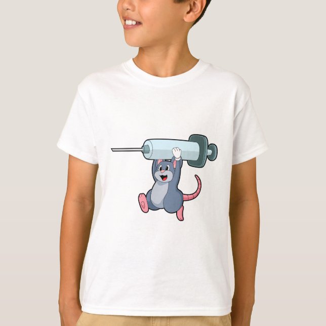 Mus som sjuksköterska med Syringe.PNG T Shirt (Framsida)
