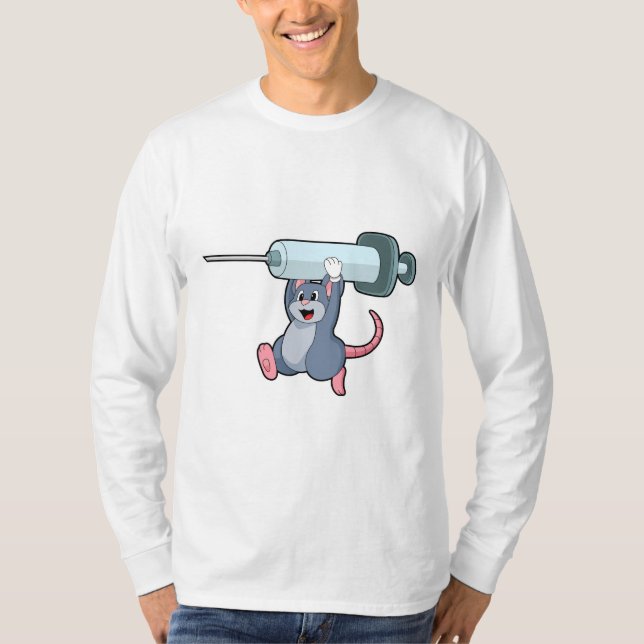 Mus som sjuksköterska med Syringe.PNG T Shirt (Framsida)