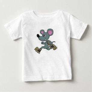 Mus som Springer med ryggsäck T Shirt