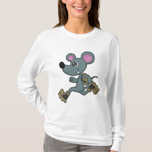 Mus som Springer med ryggsäck T Shirt