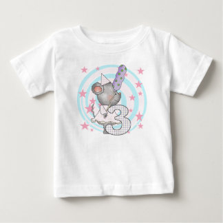 Mus T-tröjor och gåvor från tredje födelsedag T Shirt