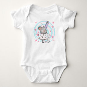 Mus T-tröjor och gåvor från tredje födelsedag Tee Shirt