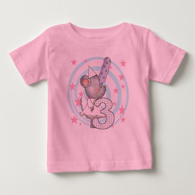 Mus T-tröjor och gåvor från tredje födelsedag Tröja (Framsida)