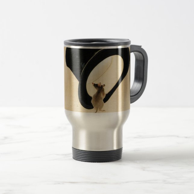 Mus Top hat kinesisk djurparksminnesdag i Råtta i Resemugg (Framsida höger)