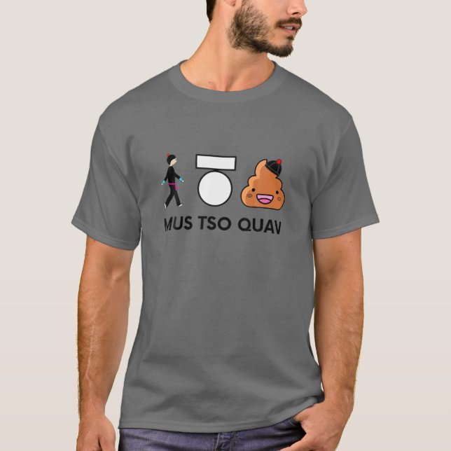 Mus Tso Quav Hmong Creations Poop T Shirt (Framsida)