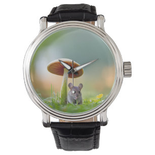 Mus under svamp armbandsur