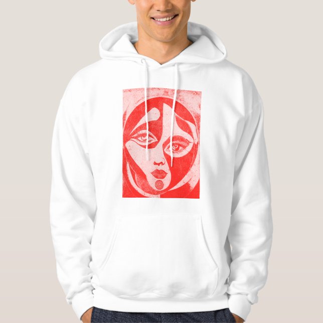 Musa i rörelse: Abstrakt grace Hoodie (Framsida)