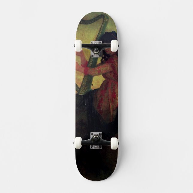 Musa som leker harpan skateboard bräda 21,5 cm (Framsida)
