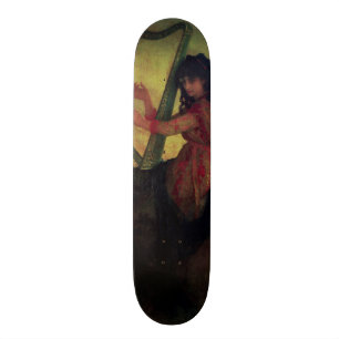 Musa spelar harpa skateboard bräda 21,5 cm
