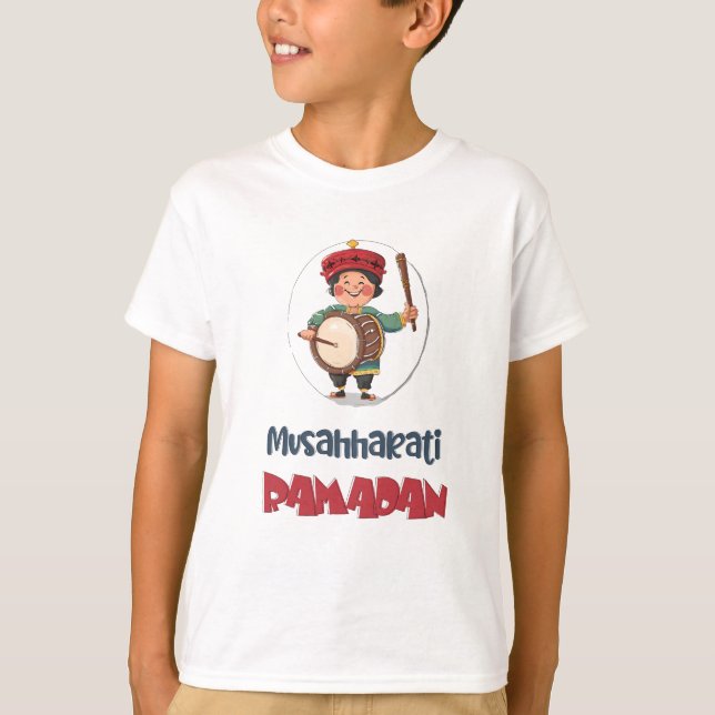 Musahharati Ramadan Drummer | Nattens rytmer T Shirt (Framsida)