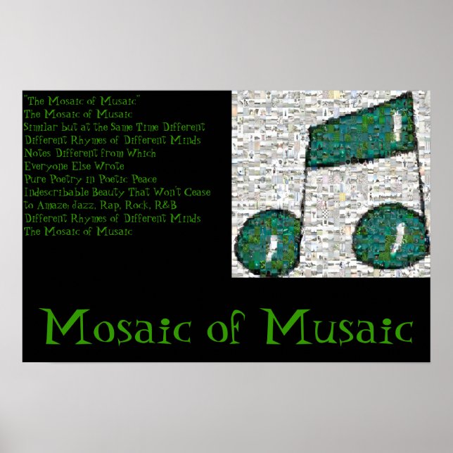 Musaiska Mosaic Poster (Framsidan)