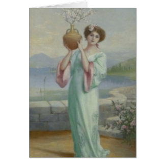 Musan av våren hälsningskort