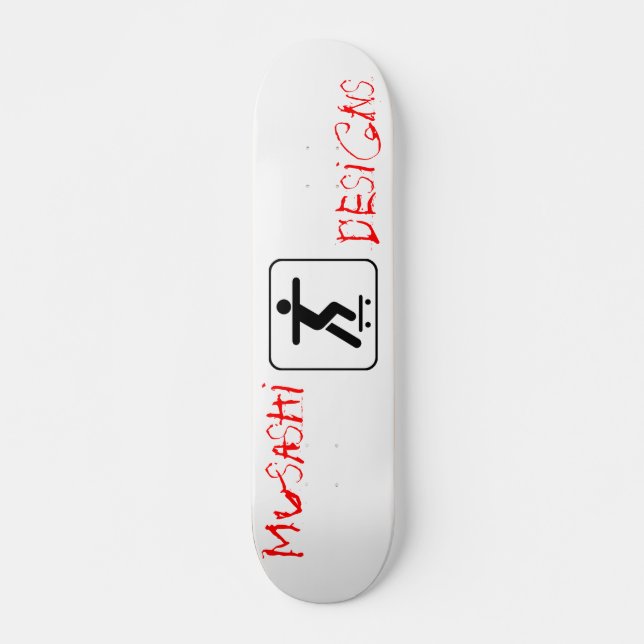 Musashi Designs Stickpusher Mini Skateboard Bräda 18,7 Cm (Framsida)