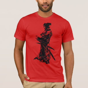 musashi för tshirt för samuraininjaskjorta tröja