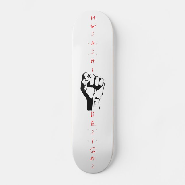 Musashi planlägger näven old school skateboard bräda 18 cm (Framsida)