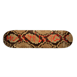 Musashi planlägger Snakeskin Old School Skateboard Bräda 18 Cm