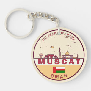 Muscat Oman City Skyline Emblem