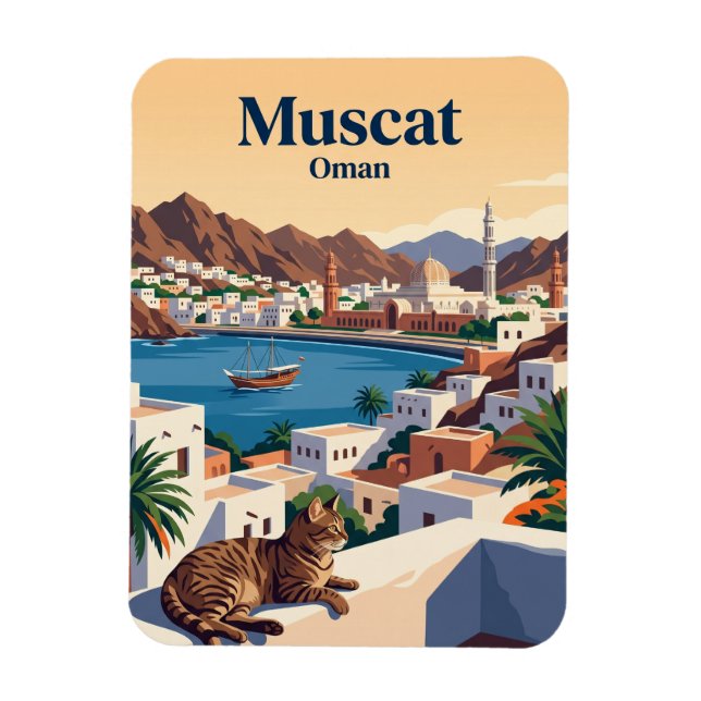 Muscat Oman Magnet (Vertikal)