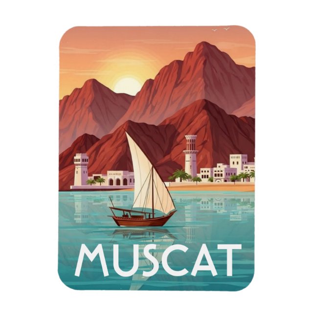 Muscat Oman Resor Magnet (Vertikal)
