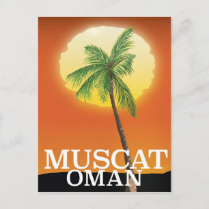 Muscat Oman semesteresplakat Vykort