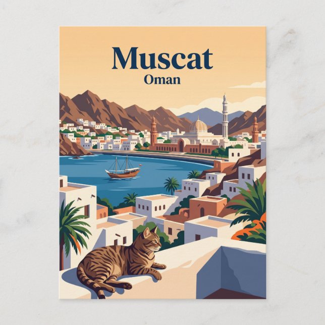 Muscat Oman Vykort (Framsida)