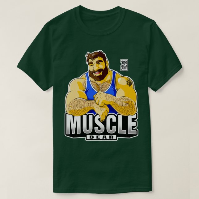 MUSCLE BAR BLUE OUTFI T SHIRT (Design framsida)
