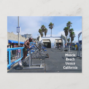 Muscle Beach Venice-vykort! Vykort