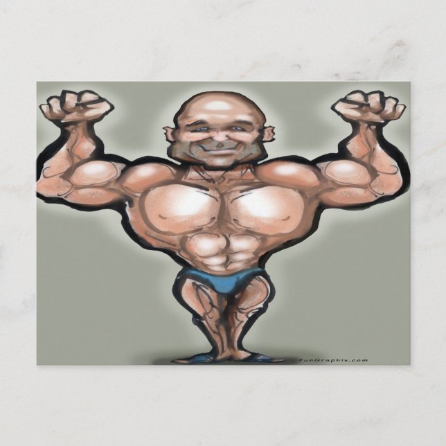 Muscle Boy Vykort (Framsida)