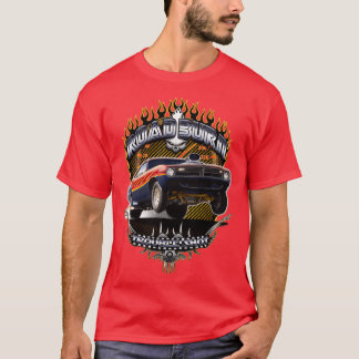 Muscle Car Barracuda Road Burn T Shirt
