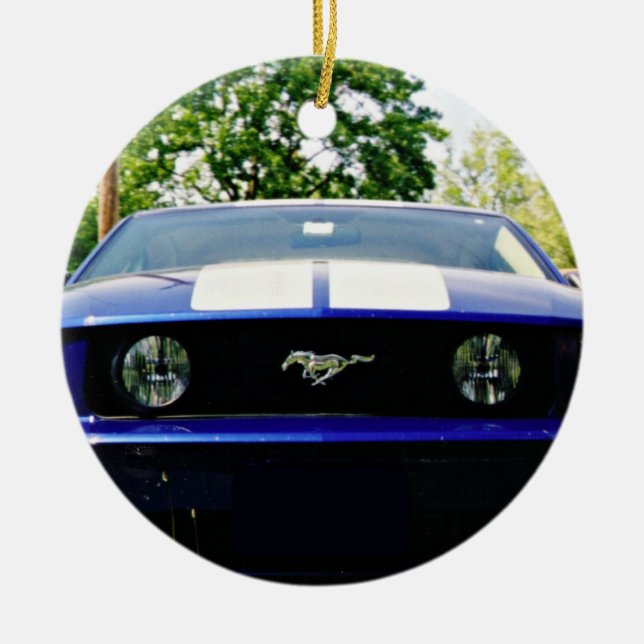 Muscle car- blue Ornament (Framsidan)