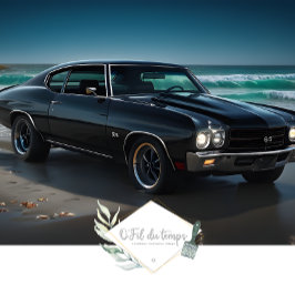 Muscle Car - Chevelle - Beach front decoupage