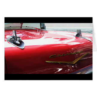 Muscle car Chevrolet 1957 Hälsningskort