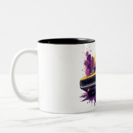 Muscle Car Graffiti Mug Två-Tonad Mugg