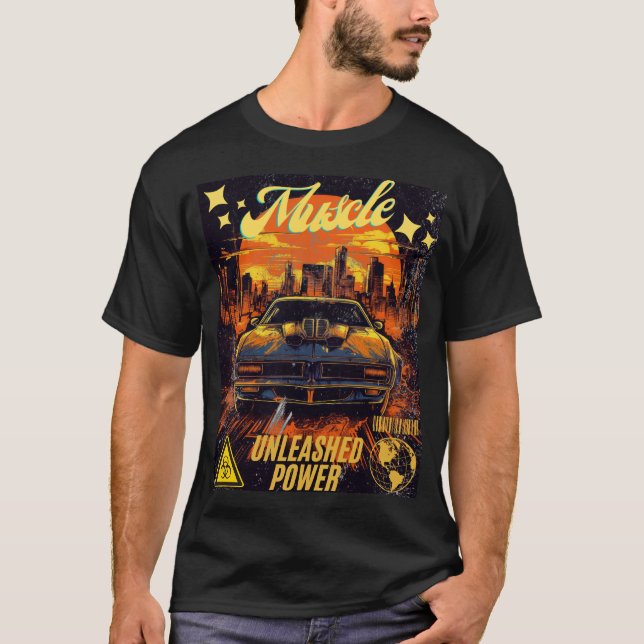 Muscle Car Graphic T-shirt (Framsida)