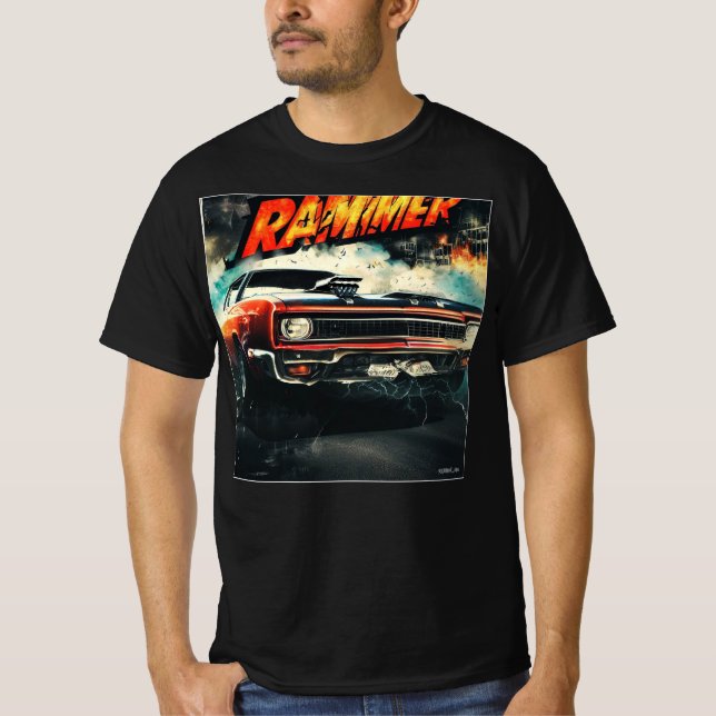 MUSCLE CAR HALLOWEEN [Rammer] 029 T Shirt (Framsida)