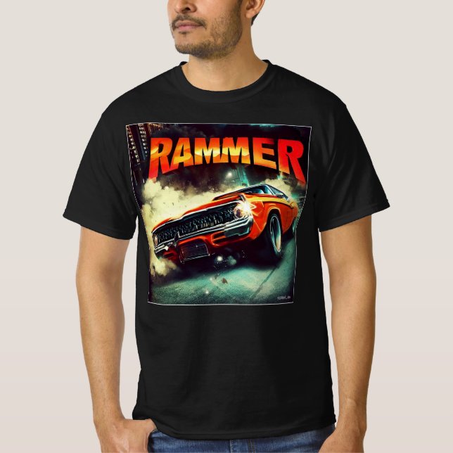 MUSCLE CAR HALLOWEEN [Rammer] 035 T Shirt (Framsida)