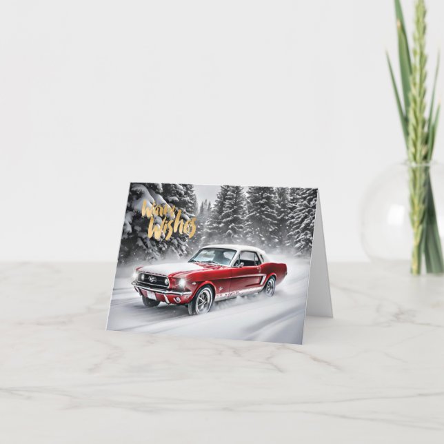 Muscle Car-julkort. Kort (Framsida)