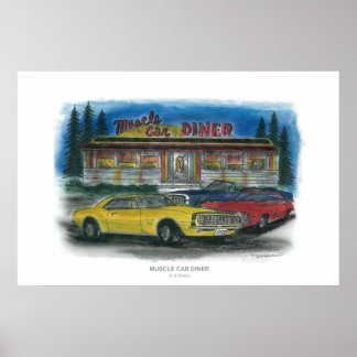 MUSCLE CAR-MIDDAG POSTER