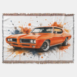 Muscle Car Vävd Kastmadrass Filt