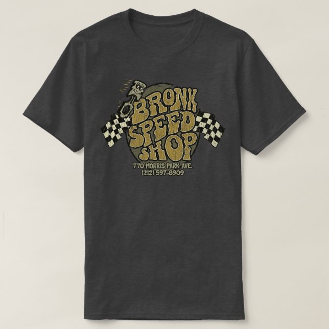 Muscle Cars Bronx Speed Shop 1966 T Shirt (Design framsida)