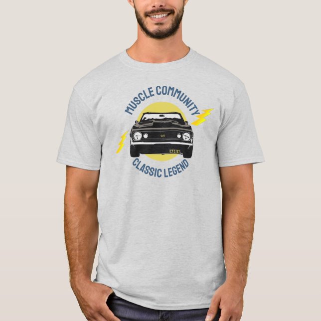 Muscle Community Classic Legend Lightning T-Shirt (Framsida)