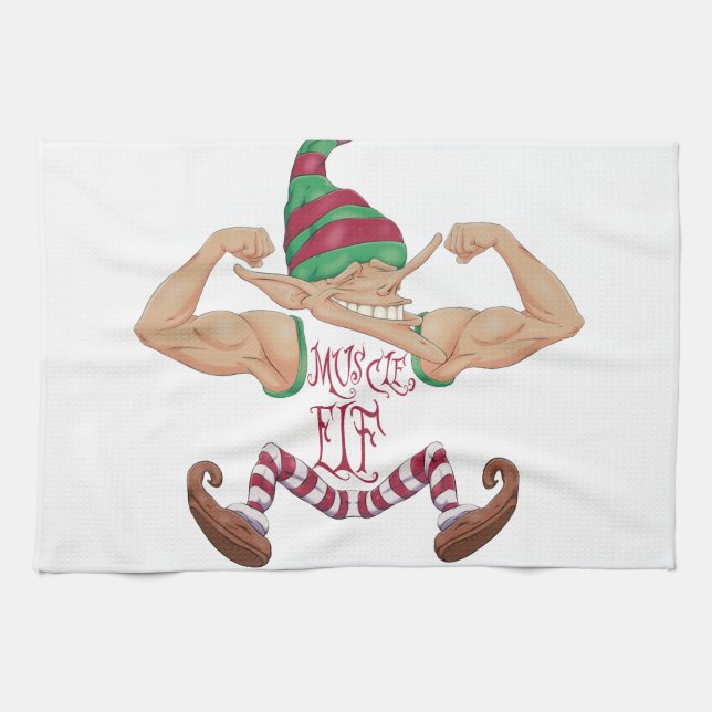 Muscle Elf Kökshandduk (Horisontell)