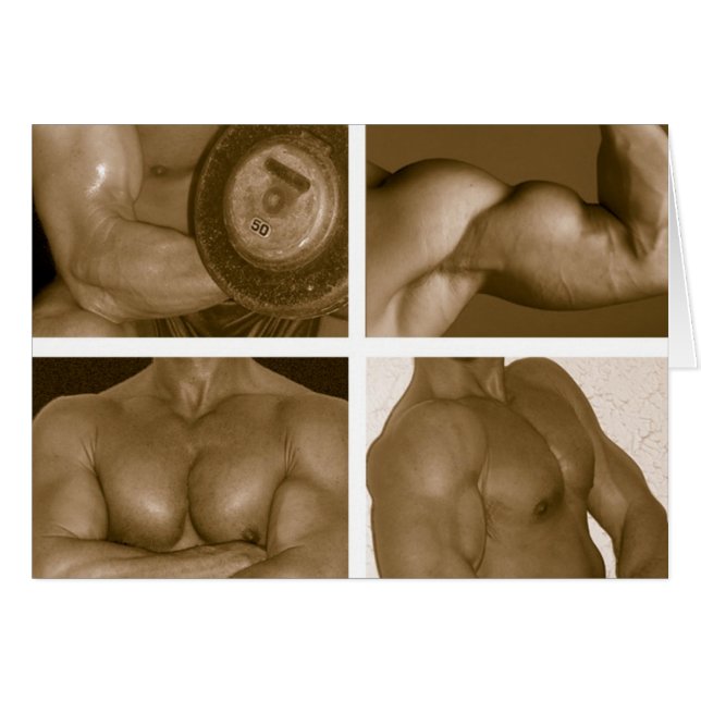 Muscle Flex: www.AriesArtist.com Hälsningskort (Framsidan Horizontal)