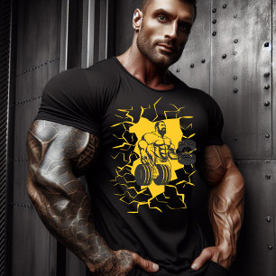 Muscle Fusion Bodybuilding der Graphic Art T Shirt
