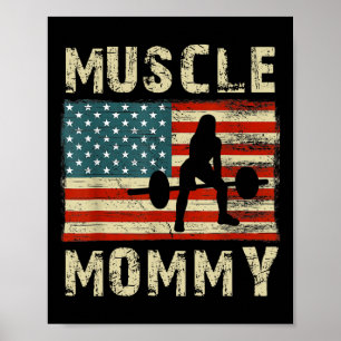 Muscle Mamma Womens Bodybuilding Bodybuilding der Poster