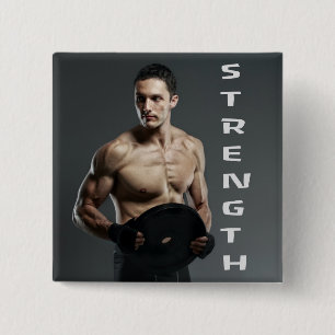 Muscle Man Strength Hiss Weights Gym Workout Knapp