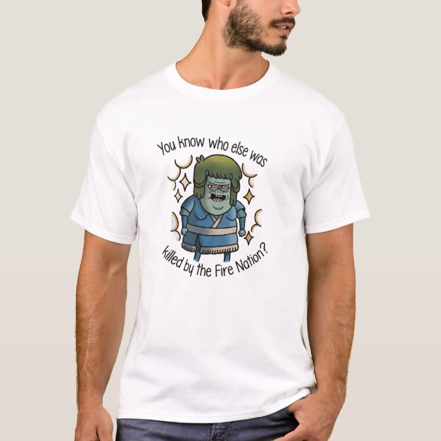 Muscle Mans Fire Nation Hämnd T Shirt (Framsida)