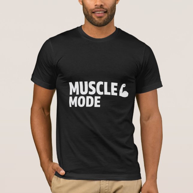 MUSCLE MODE T SHIRT (Framsida)