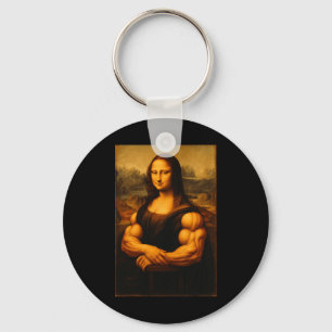 Muscle Mona Lisa Bodybuilding der Weightlift Gym o Nyckelring